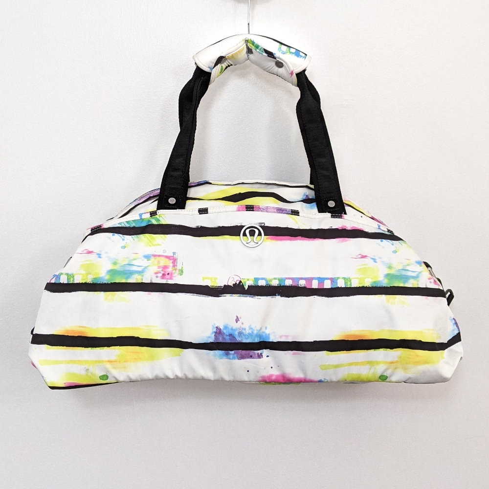 Rare Lululemon Victory Duffle Bag Paint Splatter